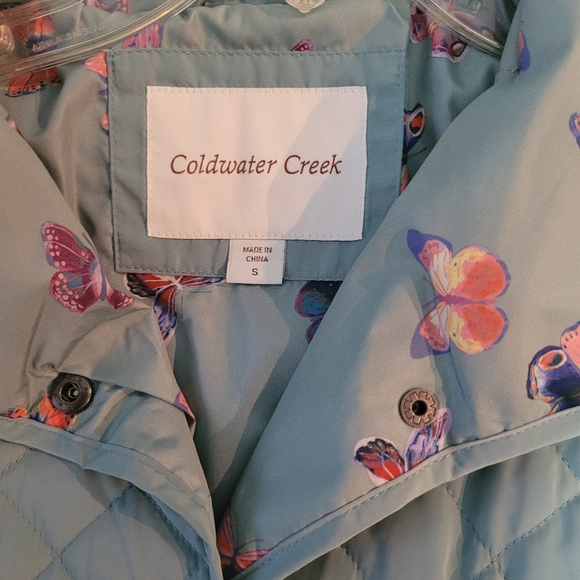 Coldwater Creek   Women's S  Quilted   Jacket  Coat   Sea Foam - Picture 3 of 14